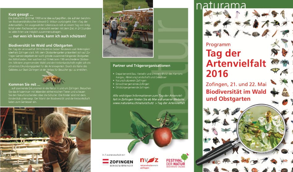 Tag der Artenvielfalt 2016 in Zofingen